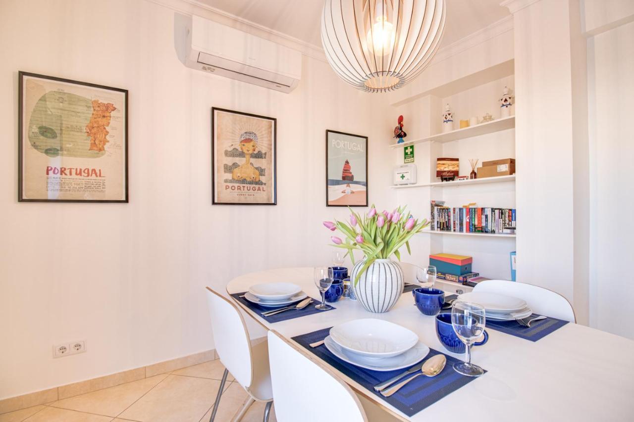 Old Town 2Br 50M Ocean W/ Ac Wi-Fi Parking Terrace Leilighet Albufeira Eksteriør bilde